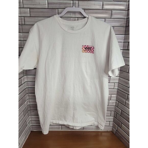 White Vans T-shirt Size Large #A60 - Picture 2 of 11